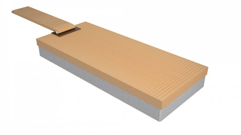 Massiivi 3,2 x 7.5 m massiivibetoni ponttoonilaituri, webshopProducts - 